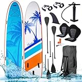 BRAST SUP Board Family | Aufblasbares Stand up Paddle Set XXL | 370x87x15cm...