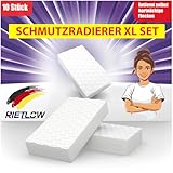 Rietlow® Schmutzradierer Wand 10er Set - Universal Zauberschwamm mit...