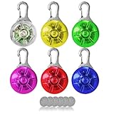 AVIDA ZEN Blinklicht Schulranzen Kinder, Leuchtanhänger Hund, Clip on 6...