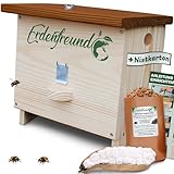 Erdenfreund® Hummelhaus mit Wachsmottenklappe und Räuberschutz...