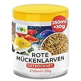 EWL Naturprodukte Rote Mückenlarven getrocknet 250ml (30g) Mückenlarven...