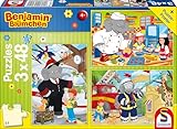 Schmidt Spiele 56209 Benjamin Blümchen, Immer im Einsatz, 3 x 48 Teile...
