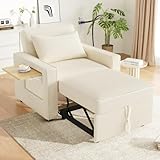 Merax Multifunktionales Schlafsofa – 1-Sitzer Relaxsessel mit...