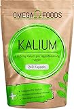 Kalium Hochdosiert - 240 Kalium Kapseln - Vegan - 616,5mg Kalium pro...