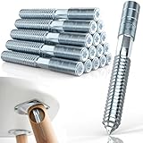 Mbsomnus 12 Stück Torx Stockschrauben M8x50mm Stockschraube M8 Verzinktem...