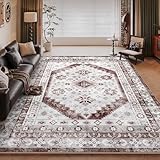 RUGMRZ Waschbar Teppiche Gegend 40x60cm,Rot Schmutzmatten...