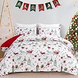 WONGS BEDDING Weihnachts Bettwäsche 135x200 Weihnachtsmann Bettbezug...