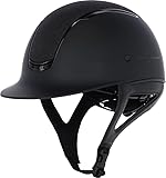 Covalliero Reithelm Eclipse schwarz matt mit Glitzer, Größe:M/56-58 cm