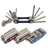 Senven 11-in-1 Klapp-Fahrrad-Reparaturwerkzeug, tragbar, multifunktional,...