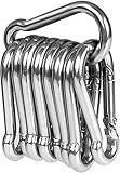 10er Karabinerhaken Edelstahl Set, LISOPO Karabiner Edelstahl 304 mit...