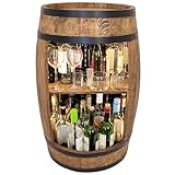 weeco Bar Schränk LED. Weinregal Weinschrank XL. Fass Vintage deko...