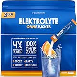 Elektrolyte OHNE ZUCKER • 30 Stück • 1390mg Elektrolyte für Sport und...