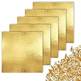 CZ Store Blattgold - 100 Stück, 14-cm-Blätter Set zum Vergolden, für...