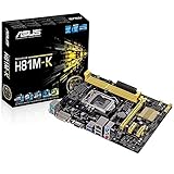 Asus H81M-K Mainboard Sockel LGA 1150 (ATX, Intel H81, 2x DDR3 Speicher, 2x...