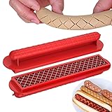 Wurstschneider Hot-Dog-Schneider, Handheld Hot Dog Slicer Cutter Criss,...