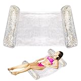 Wasserhängematte - Aufblasbare Schwimmliege 120x70Cm, Faltbar Pool Float,...
