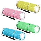 mizikuu Mini LED Taschenlampe, 4 Stücke Aluminium Kinder Taschenlampe...