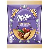Milka Feine Eier Mix mit vier Sorten: Alpenmilch, Noisette, Nougat-Créme...