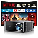Beamer 4K【Offizielles Netflix & Dolby Audio】 Toptro 1200 ANSI Smart...