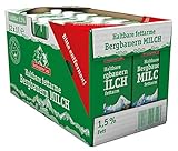 Berchtesgadener Land Haltbare Bergbauern-Milch, 1.5% Fett, 12er Pack (12 x...