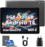 Rebecco Tablet 10 Zoll Android 14 Tablets, Octa Core 1280 * 800 IPS HD...