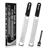LEMCASE® Zester [Original] Reibe Edelstahl - Käsereibe, Parmesanreibe,...