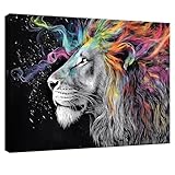 WallArena Leinwand Bilder Groß 60x40 cm XXL Wanddeko Wohnzimmer...