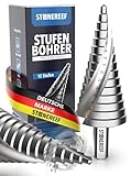 STONE REEF Stufenbohrer Profi aus HSS Stahl - [15 Stufen | Ø 4-32mm] -...