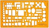 1:100 Architekt Schablone Zeichenschablone Möblierung - Innenarchitektur...