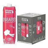 beckers bester Rhabarber - 6er Pack - Rhabarbernektar - mit Direktsaft -...