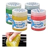 Pluvyze 4 Stück Reinigungsgel Auto,Reinigungsknete,Auto...