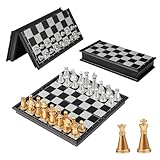 Schachspiel Kinder, 13 × 13cm Reiseschach Magnetisch, Reiseschach Klein,...