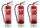 PROTEX – 3 Pulver-Feuerlöscher – Protex Pulverfeuerlöscher – 6 kg -...