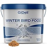 GiDeli Vogelfutter Winter 1kg im Eimer - Streufutter für Wildvögel...