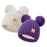 Kleinkind Winter Beanie Hut, Kleinkind Winter warm Stricken Fleece...