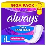 Always Daily Protect Slipeinlagen Damen Long (64 Binden), Gigapack, mit...
