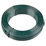 Spanndraht, Ø 2,7 mm, 25 m, PVC-beschichteter Metalldraht, für Zaun,...