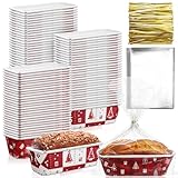 Teenyyou 50 Sets Weihnachts-Papier-Kastenform 16,3 x 5,6 x 5,6 cm,...