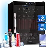 Klarstein Kühlschrank 60L, Kleiner mit Herausnehmbare Ablagen, Leiser Mini...