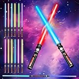 Rppiup 2 Stück Lichtschwert Kinder, 12 Farben Laserschwert Kinder, Led...