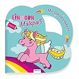 Trötsch Malbuch Stickermalbuch Einhorn Malspaß: Malbuch...