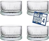 NORDIC SCHILLER Premium Kristall Glas Dessertschalen 4er Set 235 ml BLEI...