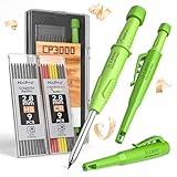 Nicpro CP3000 Zimmermannsbleistifte mit Spitzer, 2,8 mm Druckbleistift mit...