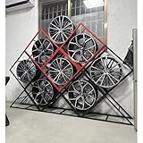 Freistehendes Reifen- Und Felgenregal, 10Er-Set Reifen- Und Felgenständer,...