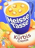 Heisse Tasse Kürbis-Creme mit Croûtons á 3 Beutel á 0,15 l, 12er Pack...