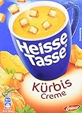 Heisse Tasse Kürbis-Creme mit Croûtons á 3 Beutel á 0,15 l, 12er Pack...