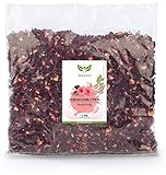 NaturaForte Hibiskusblüten getrocknet 1kg – Höchste Qualität,...