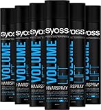 Syoss Haarspray Volume Lift 6er Pack (6x 400 ml) Haltegrad 4, Styling Spray...