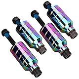 Scooter pegs - 2 stück Pro Stunt Scooter Pegs Rainbow Schward mit 12.9...