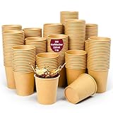 SOMLAW 300 Stück Kaffeebecher Pappbecher 210 ml / 7 oz, Einweg Coffee...